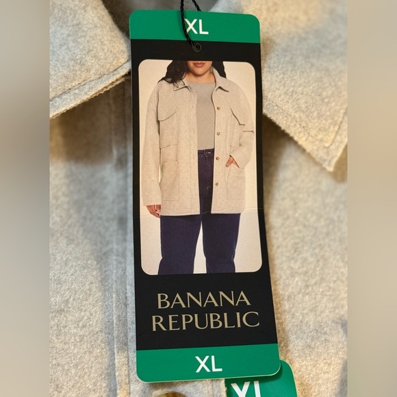 Women's Banana Republic -  Tan Jacket - Button Up - 4 Pockets - Size- XL - Picture 2 of 3